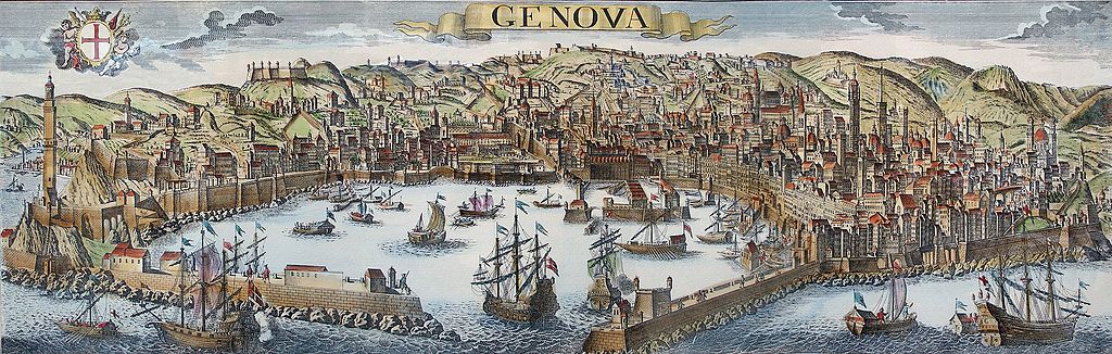 vue de la ville médiévale de Gênes